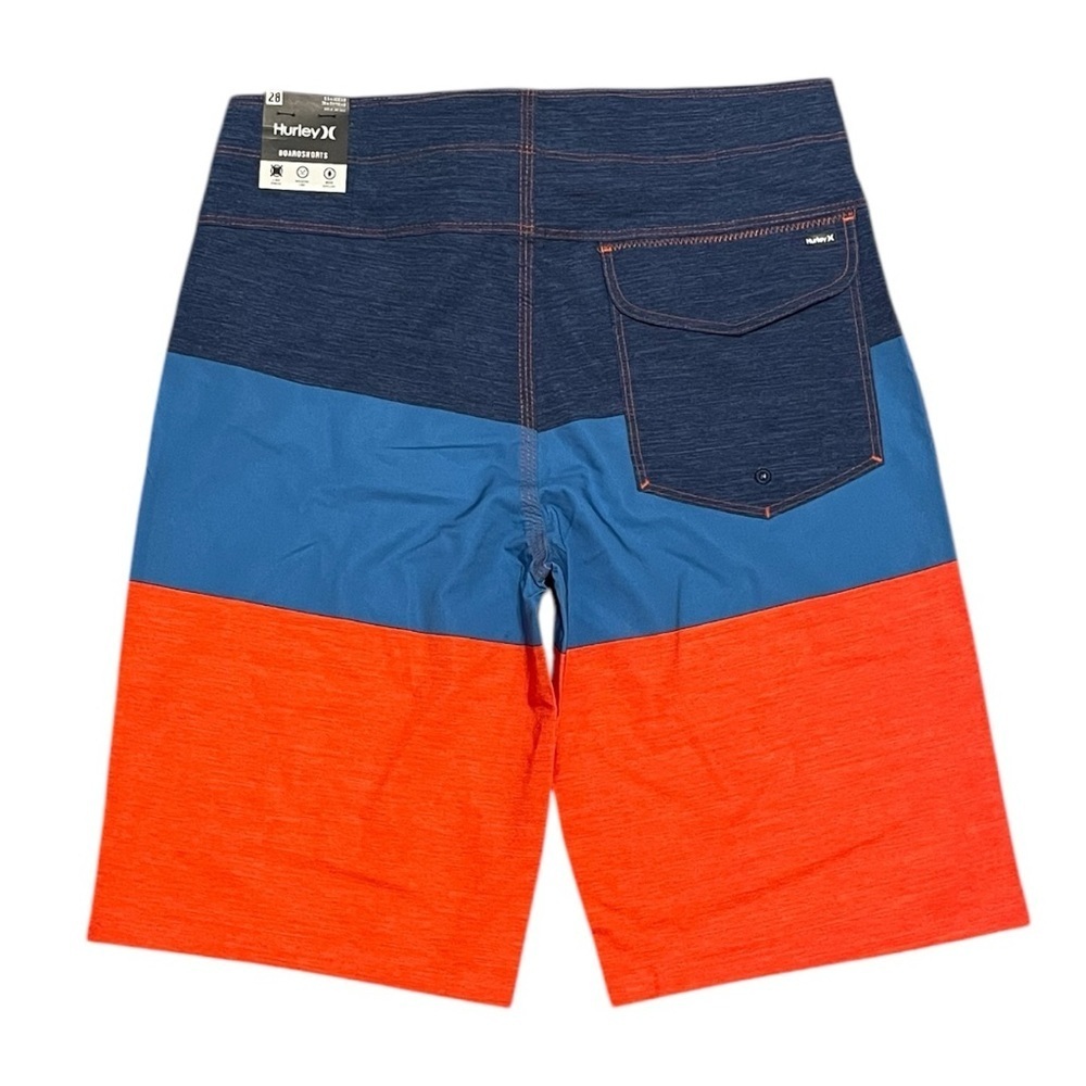 Hurley Men's Blue and Orange Board/Swim Shorts - Picture 3 of 4